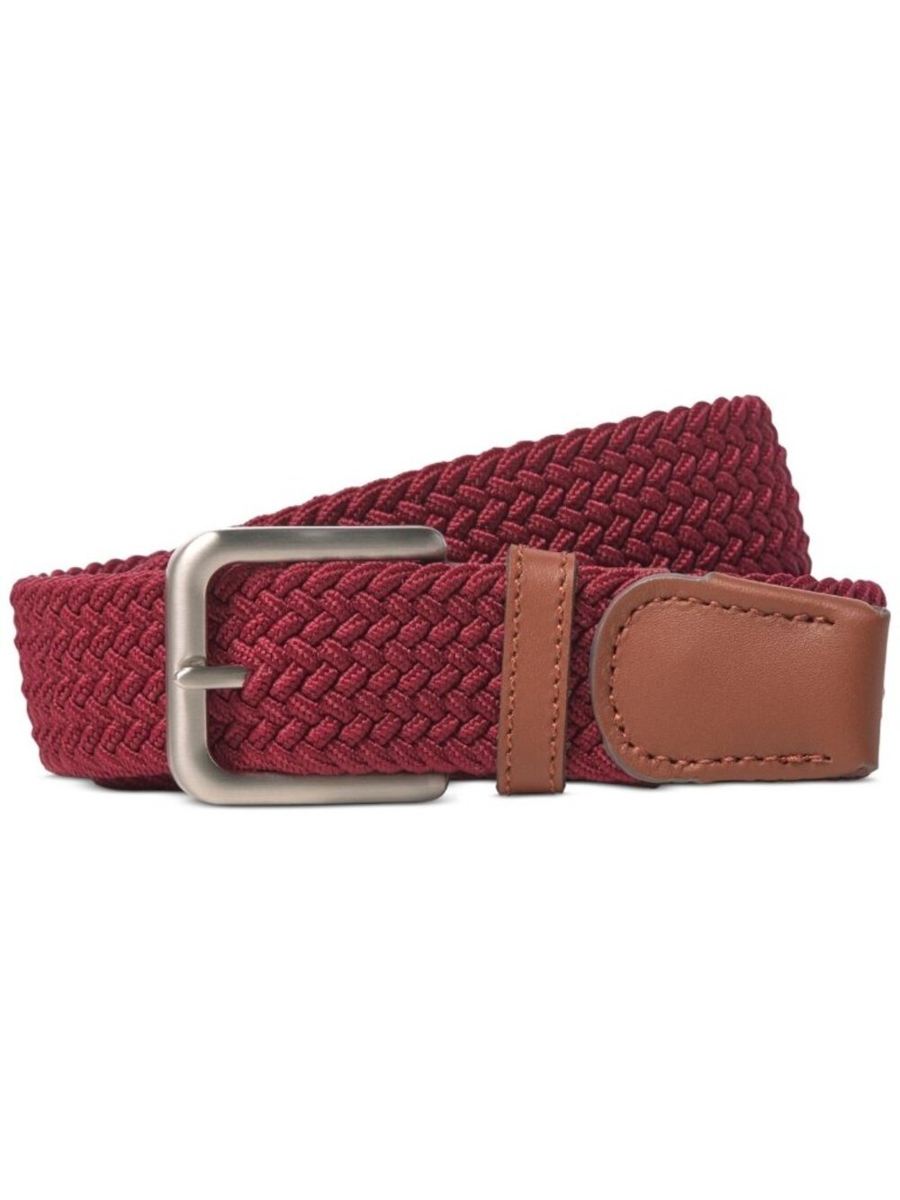 Jack & Jones Men's Jacspring Woven stylish Belt syrah Red Size 90